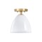 Designers Fountain Bilba 8.25in 1-Light Brushed Gold Modern Semi Flush Mount Light D300M-SF-BG - alternate 1